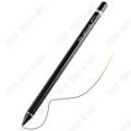 Miniatyrbillede 1 af 4: TD® USB-ladet sort æblepen til iPad - universel aktiv capacitiv touchscreen-pen, der er kompatibel med bærbare enheder.
