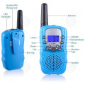 Miniatyrbillede 3 af 4: C® Talkies Walkies Genopladelige, Børn Talkie Walkie Genopladelig 3 km Lang Distance Intercom Julegave Til Børn (Blå)