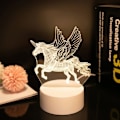 Miniatyrbild 2 av 4: Nattljus - TD® - 3D - 16 justerbara färger - Fjärrkontroll - LED för låg förbrukning 16 färger