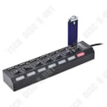 Miniatyrbillede 2 af 4: TD® USB-forlængelsesporte tilslutning af multiple enheder med lysindikator til forbindelse