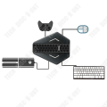 Pikkukuva 3 / 4: TD® USB-kaapeli näppäimistön ja hiiren muunnin Ei viivettä Ei viivettä Sopii konsoleille X-360/X-1/P3/P4/N-SW