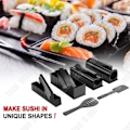 Pikkukuva 3 / 4: TD® Sushi-työkalusarja 10 osaa Helppo käyttää Sopii kaikentyyppisille ihmisille Onigiri-keittäminen Muotti S