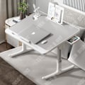 Miniatyrbillede 2 af 4: TD® Lit bureau dormitor mic birou pliabil leneș simplu cameră așezat pe podea fereastră mare student calculator birou
