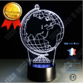 Miniatyrbillede 1 af 4: TD® 3D Jord Glob LED Natskærm 7 Farveskiftende Blinklys Bordlampe Baby Søvn Natlampe Nyhed Børn