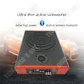 Miniatyrbillede 2 af 4: TD® Bil subwoofer 10 tommer bluetooth ultra-tynd subwoofer med diskant 12V høj effekt bil aktiv under sæde bil ultra-tynd subwoofer