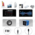 Miniatyrbild 4 av 4: TD® Högtalare högtalare bärbara telefoner dator mini liten färgglad praktisk enhet musik låter hög effekt bas