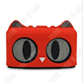 Miniatyrbild 2 av 4: TD® Cartoon Cat Shaped Bluetooth-högtalare Söt Cat Style-högtalare Röd