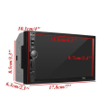 Pikkukuva 2 / 4: 7'' 2DIN Autoradio Bluetooth Kosketusnäyttö USB FM MP4 MP5 Stereo Soitin In-Dash