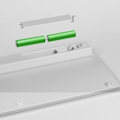 Miniatyrbillede 3 af 4: TD® Clavier Azerty fransk ekstern X5 trådløs bluetooth tablet mobil ipad skrivebord computer hvid uden mus med 78 taster