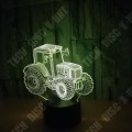 Miniatyrbillede 2 af 4: TD® Lampe 3D LED Traktor Form 7 Farveskift Touch Switch LED Nattelys Akryl Dekoration Nattelys Gave