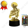 Pikkukuva 1 / 4: TD® 3D Illusioona Lamppu Led Yövalaisin Animoitu Attack on Titan Kapteeni Levi Ackerman Figuurilamppu 7 Väriä Kosketuslampun.
