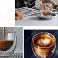Miniatyrbillede 4 af 4: TD® Sæt af 8 Glas kaffe-/espresso-tasse - 80 ml, Dobbeltvægget kaffe/espresso-tasse, Original espresso-tasse.