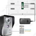 Miniatyrbild 2 av 4: TD® Video dörrklocka intercom 7 tum färg mörkerseende regntätt material utomhus maskin matris mörkerseende