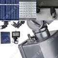 Miniatyrbild 2 av 4: TD® Solar LED-lampa Utomhus Vattentät Automatisk Trädgårdskraft Ljusstark belysning Energi Energisparande Solbelysning