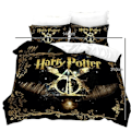 Miniatyrbild 2 av 4: Sängkläder - TD® - Harry Potter - 1 person - 140x200 cm - Flerfärgad Flerfärgad