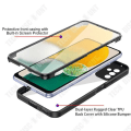 Miniatyrbild 3 av 4: TD®-telefonfodral Lämpliga för A13 5G stöt- och fallbeständigt 360 graders helt genomskinligt fodral