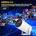 Miniatyrbild 2 av 4: 4K projektor 160 ansi med WiFi6 bluetooth5.0 mini portabel projektor automatisk keystone smart videoprojektor