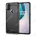 Miniatyrbillede 2 af 4: TD® Børstet carbonfiber telefoncase OnePlus10 Pro Blødt silikonecover Komplet beskyttelse mod fingeraftryk