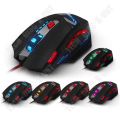 Miniatyrbillede 4 af 4: TD® Gaming Mouse med kabel til kontor DPI justerbar perfekt greb håndkontrol USB funktion flere taster baggrundsbelysning