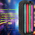 Miniatyrbild 2 av 4: LCC® Bluetooth 4.0-högtalare - HÖGTEKNIK & VÄLBEFINNANDE - 8 timmars batteri - Anpassningsbara lysdioder svart färg