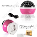 Miniatyrbillede 3 af 4: TD® Projektion Lampe Nattelys Baby Stjerne Projektionslys Børnelampe Med 360 Graders LED Til Gave