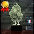 Miniatyrbillede 1 af 4: TD® 3D Natlampe 3D Led Illusion Lampe Med 7 Farver Led Lille Kylling Fugle Forme Lampe Som Dekorativ Lampe