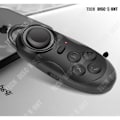 Miniatyrbillede 4 af 4: Sort sort 3D briller headset til telefon, Bluetooth spil fjernbetjening controller med sort, hvid og blå.