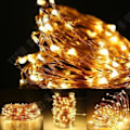 Miniatyrbillede 2 af 4: TD® MC Lysestake LED - I kobber - 200 LED - Varm hvid - 20 m