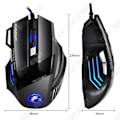 Miniatyrbillede 4 af 4: TD® USB trådløs ergonomisk vertikal optisk mus Logitech gaming PC bærbar computer høj opløsning sort ledning farve