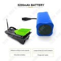 Miniatyrbild 2 av 4: TD® 7,4V 5200mAh 2st litiumbatteri Smart Bait Boat Boat Båttillbehör