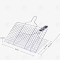 Miniatyrbillede 3 af 4: HTBE® Grill Clip til BBQ-grillet fisk i rustfrit stål, bærbar grillet fisk net, multifunktionel BBQ-skinne
