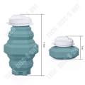 Miniatyrbild 4 av 4: TD® silikon vattenflaska hopfällbar mugg resor utomhus portabel minimugg 500 ml Lämplig för vandringsresor