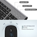Miniatyrbillede 3 af 4: Trådløst tastatur og mus - QWERT TD® - Combo - 1600 dpi - Bluetooth - USB 2.4GHz