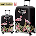 Miniatyrbild 2 av 4: TD® TEMPSA Elastic Travel Bagage Resväska Skyddsöverdrag Par flamingo 22 M Innehåller endast skyddsöverdrag