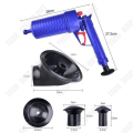 Miniatyrbild 4 av 4: TD® Tryckluft Toalett Pipe Unblocker Pump för diskbänk Tvättställ med 4 olika sugkoppar