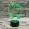 Miniatyrbillede 4 af 4: TD® 3D Lampe Illusion Optisk LED Nattlys 3D Jord Glob LED 7 Farveskift Blink Lys Bedside Lampe Baby Søvn VG20725