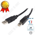 Pikkukuva 1 / 4: TD® USB A - USB B 2.0 Kaapeli Nopea Tiedonsiirto Laitteet Lataus Multimedia Jako Kiintolevyt Yhteys