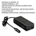 Miniatyrbillede 4 af 4: INN Oplader til elektrisk scooter oplader lotus hoved 42V 3A strømadapter strømoplader strømforsyning opplader
