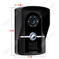 Miniatyrbillede 4 af 4: TD® Dørklokke 7 tommer kort til at glide visuelt dørklokke vandtæt intercom hjem LED infrarød natvision portner