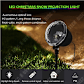 Miniatyrbild 4 av 4: TD® LED Julsnöflingaprojektor Ljus Dynamiskt snöflingamönster Ljus Trädgård Gräsmatta Atmosfär Juldekoration