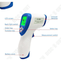 Miniatyrbillede 3 af 4: TD® Digitale infrarød kontaktløs pande-termometer til baby, voksne, børn