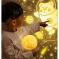 Miniatyrbillede 3 af 4: TD® Måne lampe 3D natlampe 3D måne projektionslampe måneskin børn belysning natlampe til dekoration
