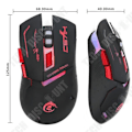 Miniatyrbillede 2 af 4: TD® Trådløs Gaming Mus til Computer Ergonomisk Højkvalitets Effektiv Flere Knapper Gaming Mus USB Opladning