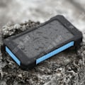 Miniatyrbillede 2 af 4: TD Bank Solenergi Td Kapacitet 12 000 Mah Lithiumion Polymer Battericeller Solopladningsfunktion USB-stik