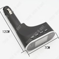 Miniatyrbillede 3 af 4: TD® Bluetooth FM transmitter bil trådløs TV optisk musik USB adapter radio oplader MP3 handsfree iPhone smartphones