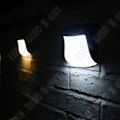 Pikkukuva 1 / 3: TD® 4 kpl 3-LED-ulkoseinävaloja, polkuvalot terassille, seinävalot, valosensori, vedenkestävä, ulkokäyttöön tarkoitettu puutarhava