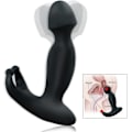 Miniatyrbillede 1 af 4: Massager Anal - @zo589 - Vandtæt Silikone - Prostata Stimulation - Vibrerende - Sort Svart