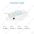 Miniatyrbild 3 av 4: TD® Bärbar bil Bluetooth-ljudmottagare Trådlös Adapter Stereo Musik Streaming Output Handsfree-samtalssändare