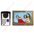 Miniatyrbild 1 av 4: TD® dörrklocka 10,1 tum högupplöst fingeravtryck Lösenord Fjärrlås upp videointercom dörrklocka