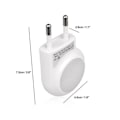 Miniatyrbillede 2 af 4: TD® 0.7W Mini Natte LED med Lysføler, Automatisk Sensor, Til Børneværelser, Hvid, 2 Stk.